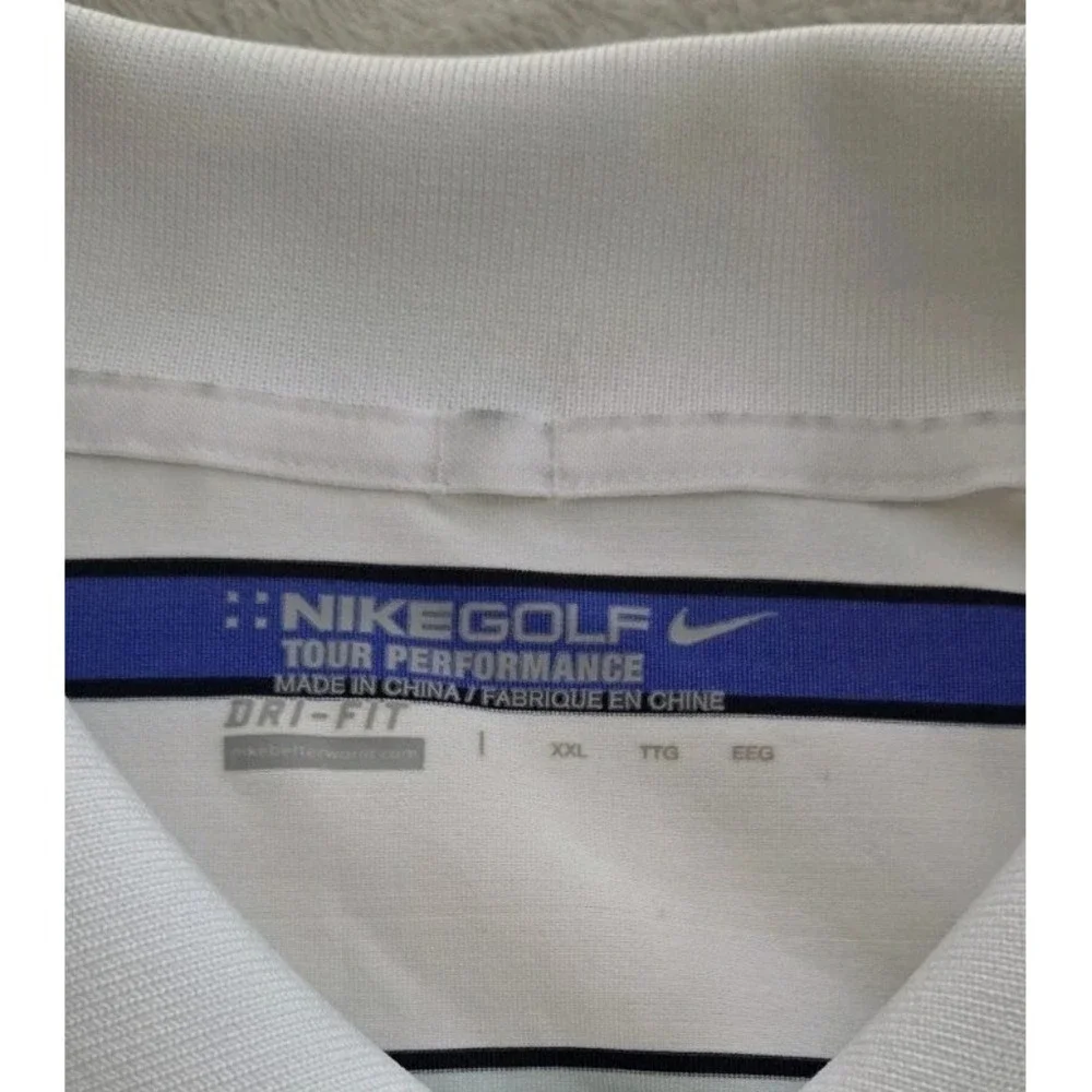 NIKE GOLF TOUR PERFORMANCE MENS SHORT SLEEVE STRIPED POLO SIZE XXL